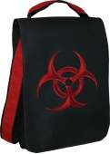 Сумка-планшет "Biohazard" с вышивкой с логотипом с рисунком