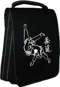 Сумка-планшет "Дзюдо" с вышивкой с логотипом с рисунком