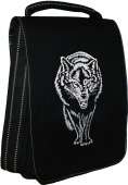 Сумка-планшет "Волк" идёт с вышивкой с логотипом с рисунком