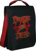 Сумка-планшет "Punks Not Dead" с вышивкой с логотипом с рисунком
