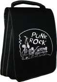 Сумка-планшет "Punk Rock" с вышивкой с логотипом с рисунком