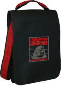 Сумка-планшет "Гражданская оборона" с вышивкой с логотипом с рисунком