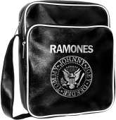 Сумка Кожзам "Ramones" с вышивкой с логотипом с рисунком