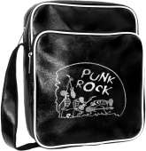 Сумка Кожзам "Punk Rock" с вышивкой с логотипом с рисунком