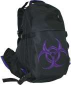 Рюкзак городской "Biohazard" фиолетовая отделка