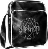 Сумка Кожзам "Slipknot" звезда с вышивкой с логотипом с рисунком