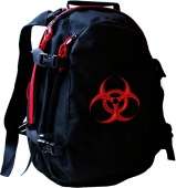 Рюкзак городской "Biohazard" красная отделка